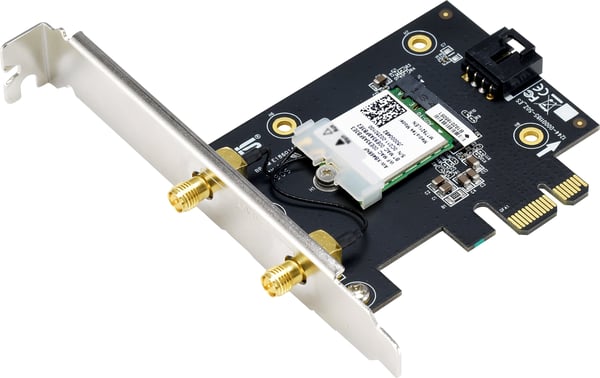 Asus PCE-AX1800 Dual-band PCI-E-WiFi 6-adapter och Bluetooth 5.2 -adapter