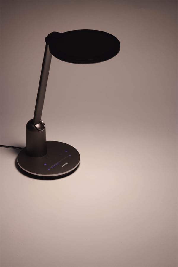 Philips Einstein DSK602 -skrivebordslampe, grå