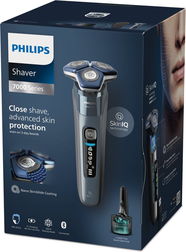 Philips Barbermaskine Series 7000 S7882/55 - barbermaskine med rengøringsstation