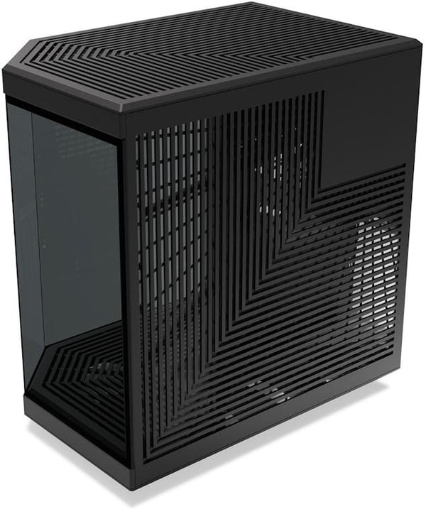Hyte Y70 Black ATX-chassis med panoramavindue, sort