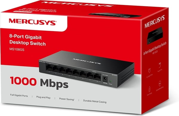 Mercusys MS108GS - 8-portars switch