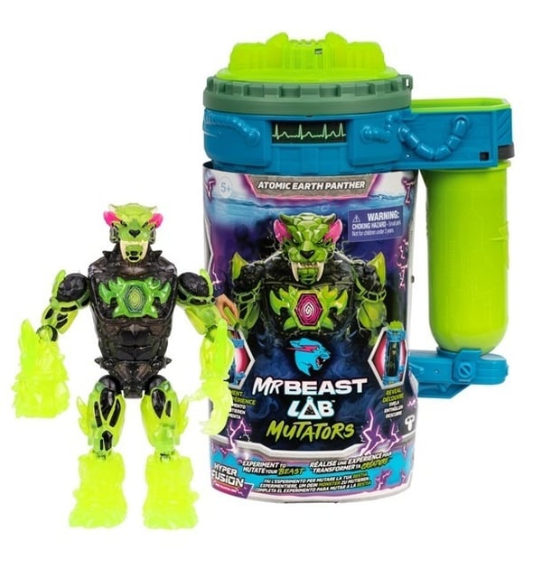 MrBeast Lab Mutator figur, Atomic Earth Panther