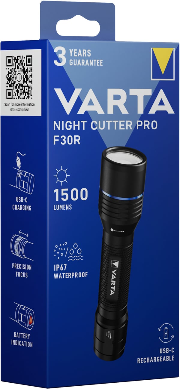 Varta Night Cutter Pro F30R ficklampa