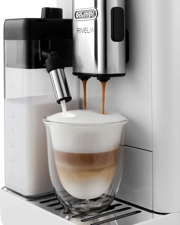 DeLonghi Rivelia kaffemaskin, vit (EXAM440.55.W)