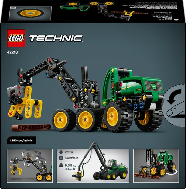 LEGO Technic 42218 John Deere 1470H-skördare med hjul