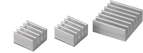 Raspberry Pi Heat Sink Kit - kølelegemepakke Raspberry Pi Heat Sink Kit - kølelegemepakke