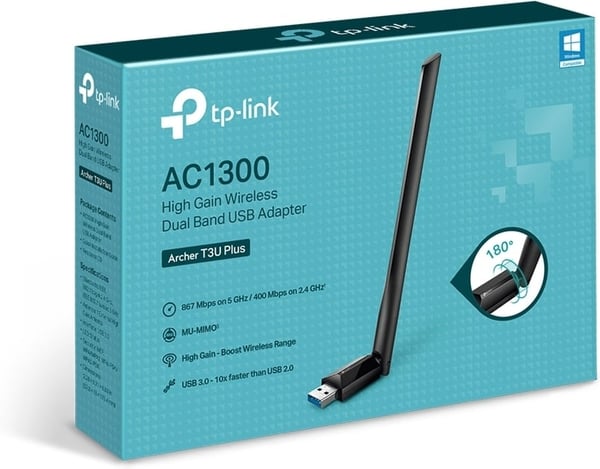TP-LINK Archer T3U Plus AC1300 Dubbelfrekvens WiFi-adapter