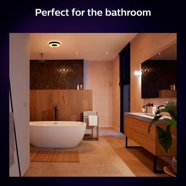Philips Hue Xamento M -smart loftlampe, sort, IP44