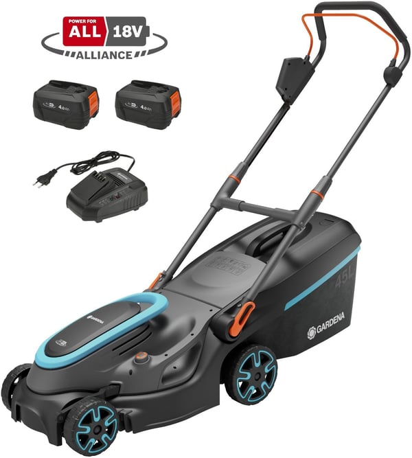 Gardena PowerMax 37/36V P4A Komplett Set gräsklippare