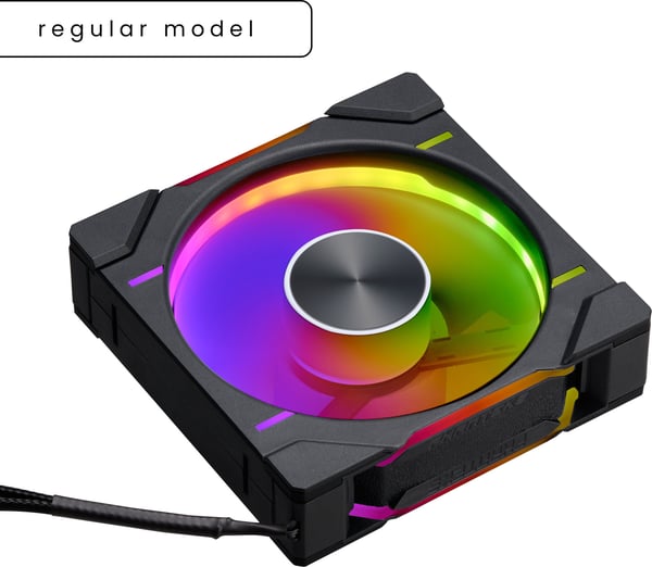Phanteks D30-120 D-RGB PWM -ventilator, sort, 120 mm, 3 stk