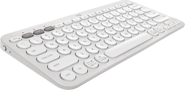 Logitech Pebble Keys 2 K380s -tastatur, hvidt