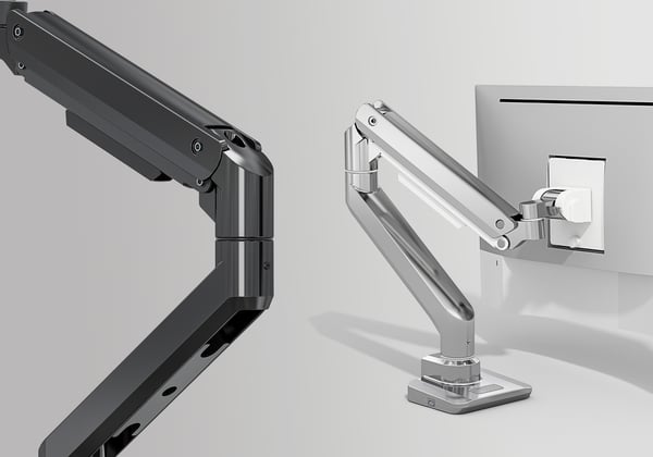 Mozi Infinity Line -monitorfäste, polerat aluminium