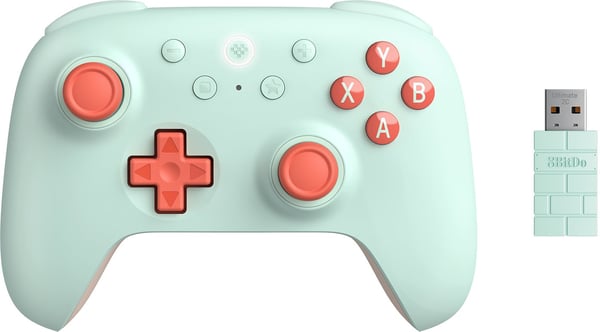 8BitDo Ultimate 2C Wireless Pad - trådløs spillekontrol, mint, PC / Android