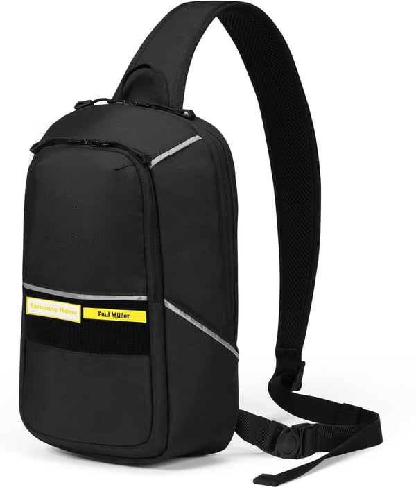 Dicota Sling Bag Reflective -axelväska, svart