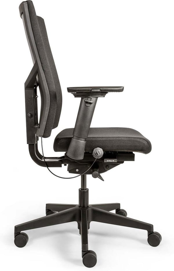 TC FREE 787 Comfort -arbetsstol, svart