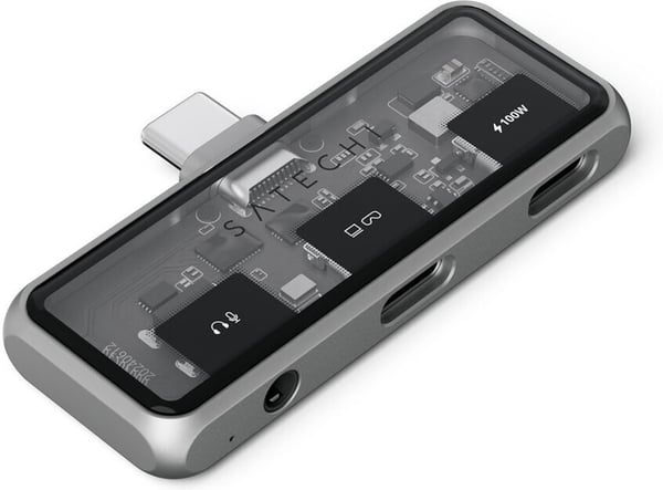 Satechi Mobile XR - USB-C-hub med lydgengivelse, stjerneskærmgrå