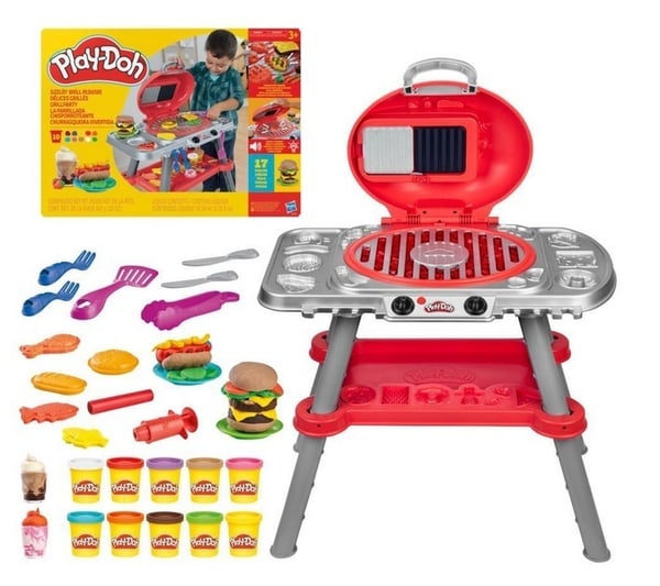 PLAY-DOH Glödande grill, modellera set
