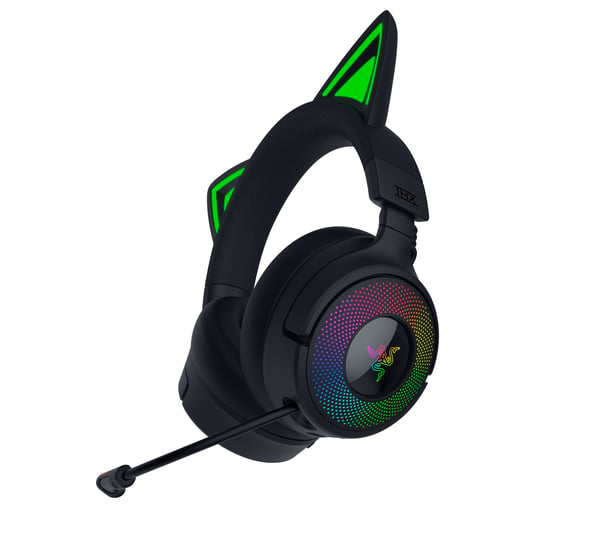 Razer Kraken Kitty V3 Pro spelhörlurar, svart