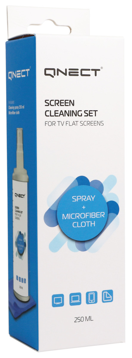 Qnect Skärmrengöring set, 250 ml