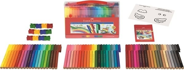 Faber-Castell Connector tuschpenna, 60 färgers set