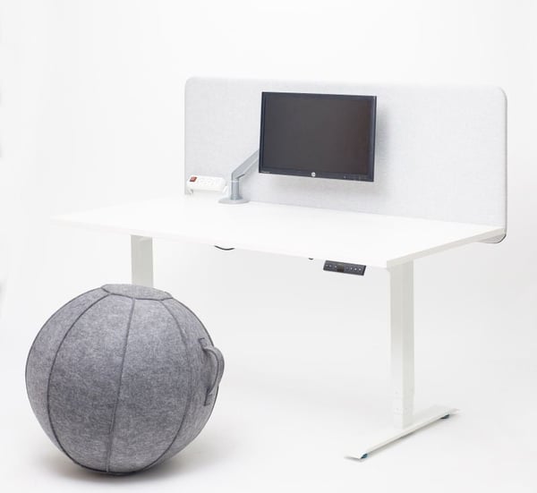 Stoo Active Ball - aktivboll, mörkgrå, Ø65 cm
