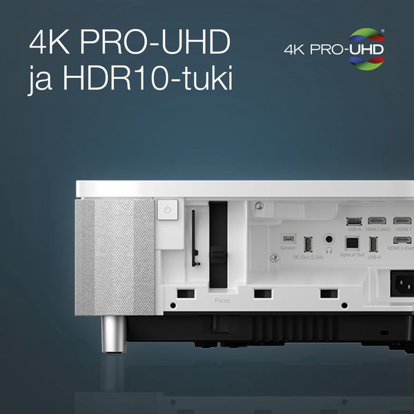 Epson EH-LS800W 3LCD 4K PRO-UHD -laserprojektor, vit