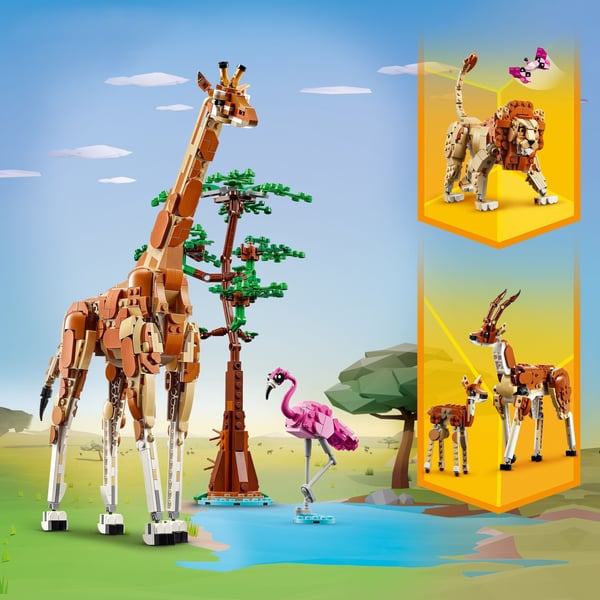LEGO Creator Vilda safaridjur 3-i-1-set 31150
