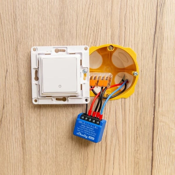 Shelly 1 Mini Gen3 - reläströmbrytare för wifi-nätverk