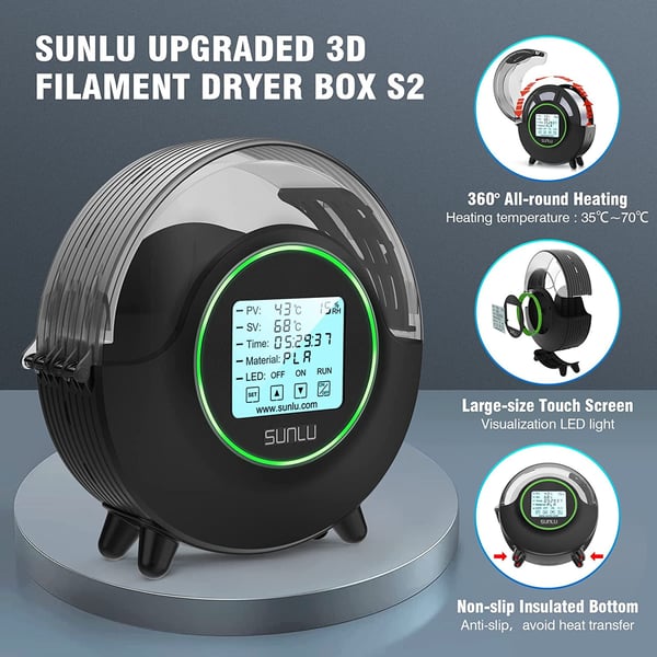 SUNLU FilaDryer S2 -filamenttorkare