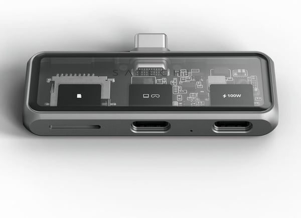Satechi Mobile XR - USB-C-hub med microSD-læser, stjerneskærm