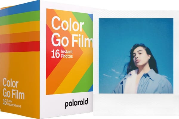 Polaroid Go Film Dubbelpack färgfilm, vit ram, 16 ark
