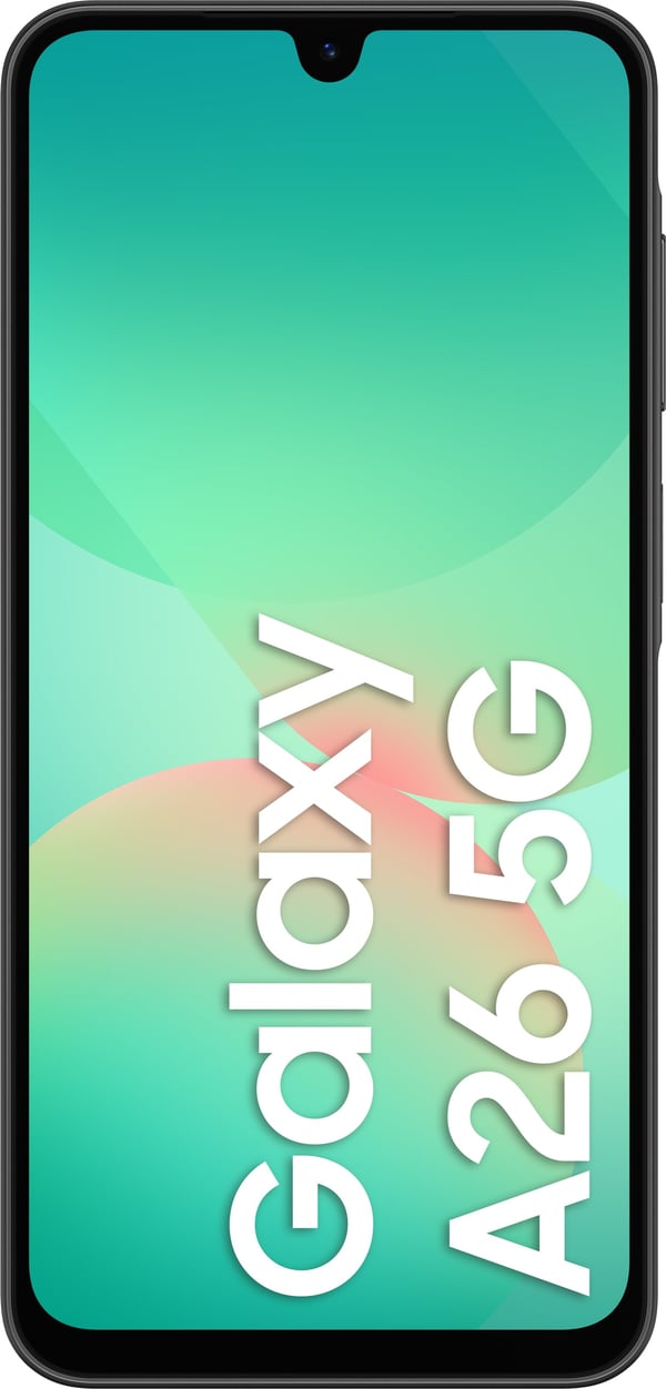 Samsung Galaxy A26 5G-telefon, 128/6 GB, svart