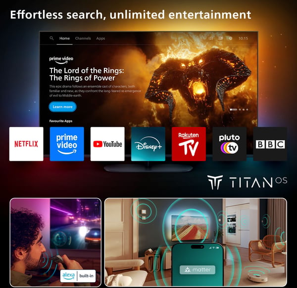 Philips 65" MLED810 – 4K QD Mini-LED TV
