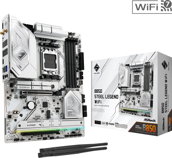 Asrock B850 Steel Legend WiFi AMD AM5 ATX-moderkort