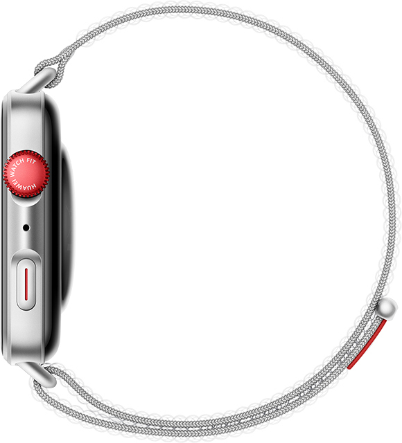 Huawei Fit 4 smartklocka, 38 mm, Silver Vävd