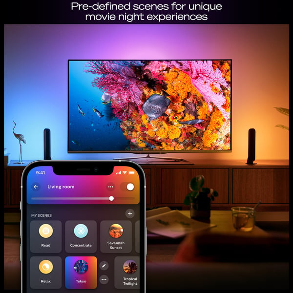 Philips Hue Pro Startset, 2 ljusräcken och Hue-brygga
