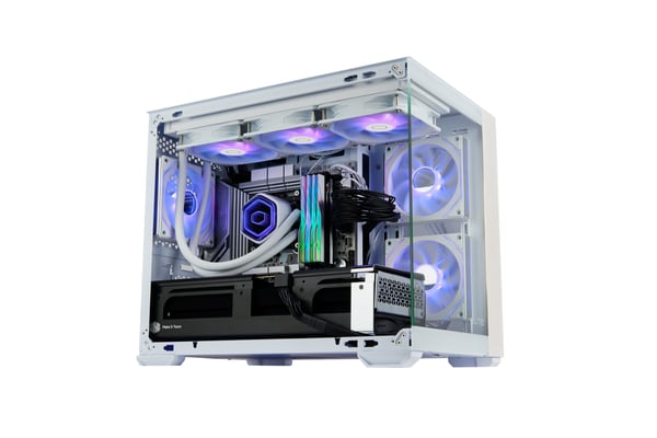 Cooler Master Elite 481 Wood micro-ATX chassi, vit