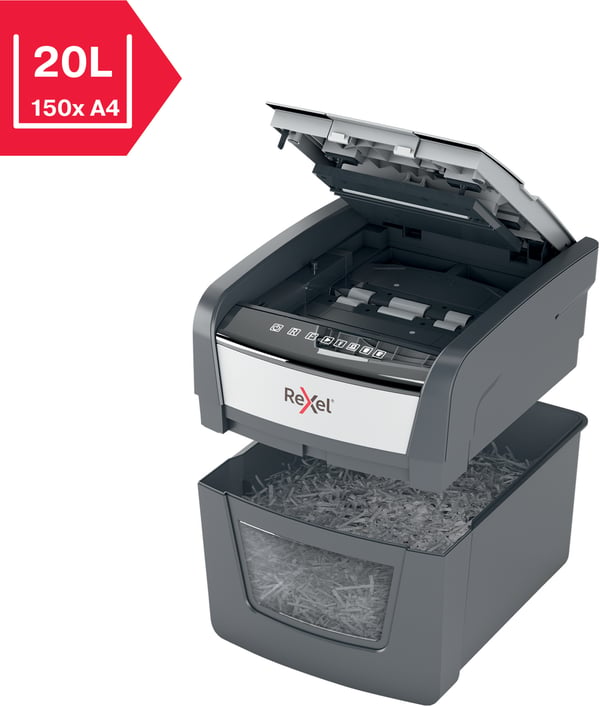 Rexel Optimum 45X automatisk papirstrimler, P4
