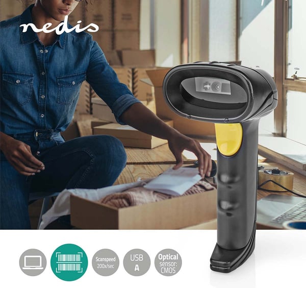 Nedis-2D/QR-streckkodläsare