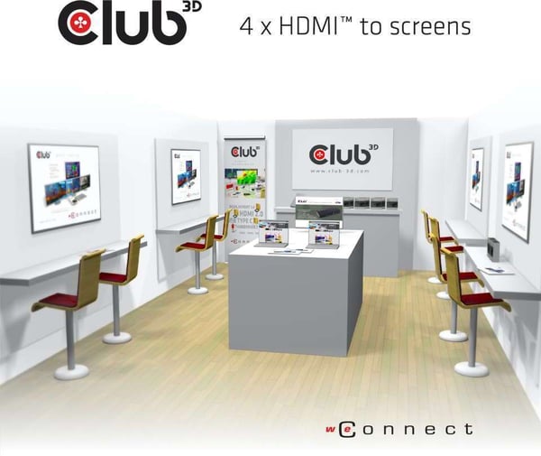 Club 3D HDMI 2.0 UHD Splitter delingsenhed
