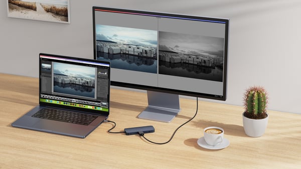 HyperDrive Next 10 Port USB-C Hub -adapter, blå