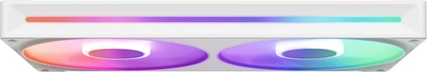 NZXT F280 RGB CORE-blæser, 2 * 140 mm, hvid