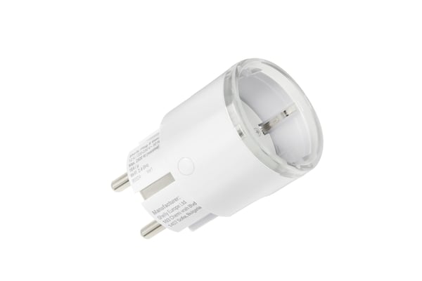 Shelly Plug S Gen3 - fjärrstyrt vägguttag för Wi-Fi-nätverk, 2500 W, 12 A, vitt