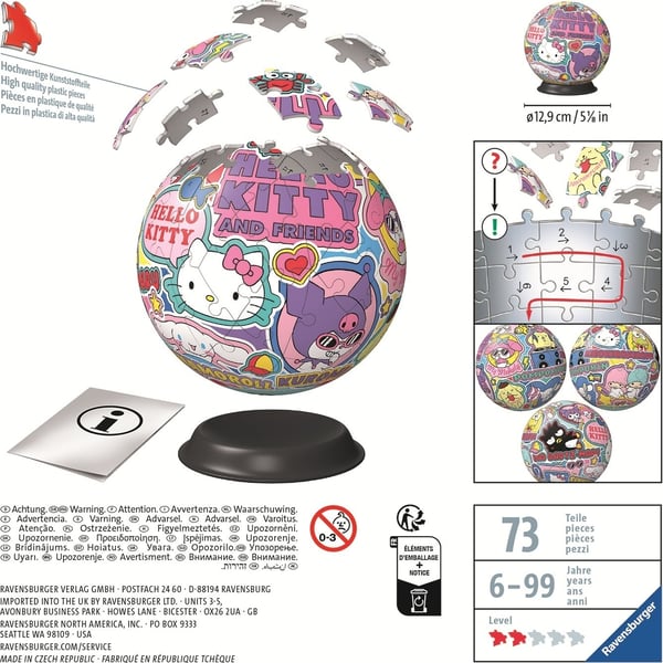 Ravensburger Puzzle-Ball Hello Kitty, 3D-pussel