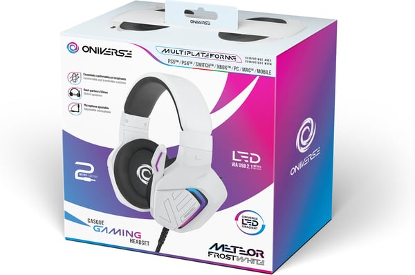 Oniverse Meteor gaming headset, Frost White