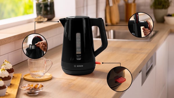 Bosch MyMoment TWK1M123 vattenkokare, svart