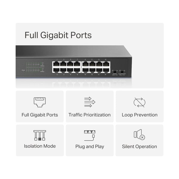 Mercusys MS116GS - 16-portars switch