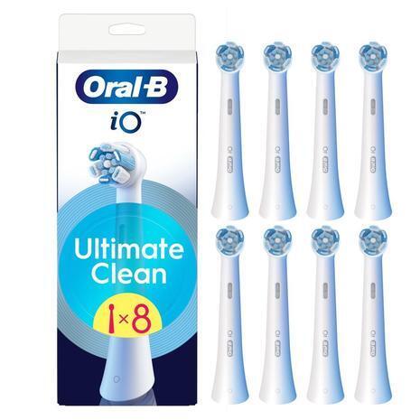 Oral-B iO Ultimate Clean reservborstar 8 st, vit