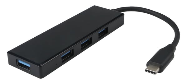 Fuj:tech USB-C-hubb, 4 portar