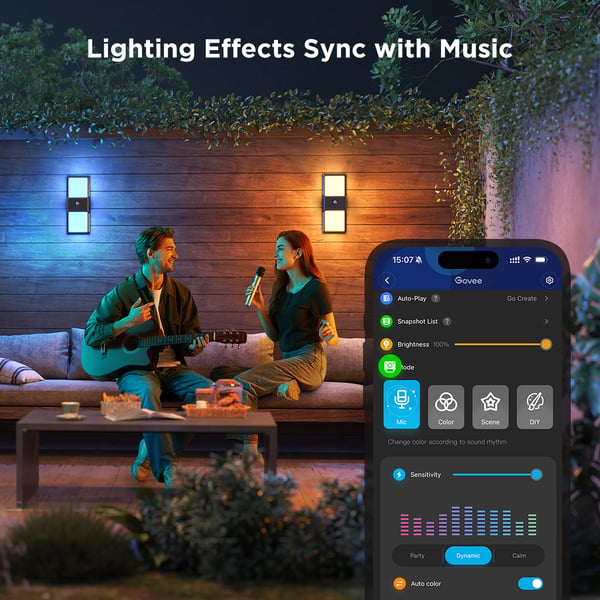 Govee Smart Utomhus Vägghängd Lampa